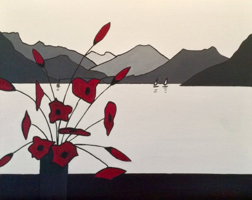 La leman,lac d'Annecy, oeuvre d'art  celebre, montillo,pierre montillo,montillo peintre pierre montillo peintre, 